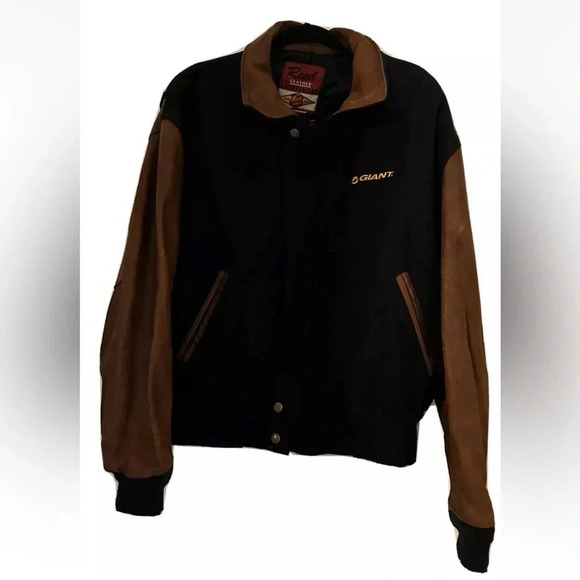 Reed Sportswear Vintage Leather/Wool Letterman Varsity Jacket Made In USA XL - Picture 5 of 8